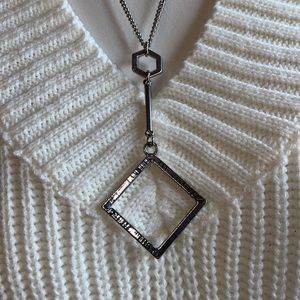 Double Layer Silver Finish Necklace